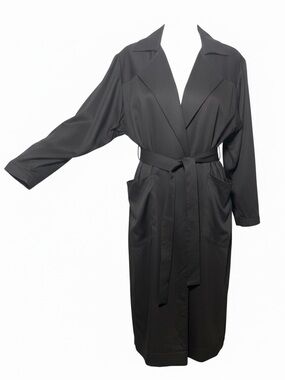 Lightweight Trench Coat in Black